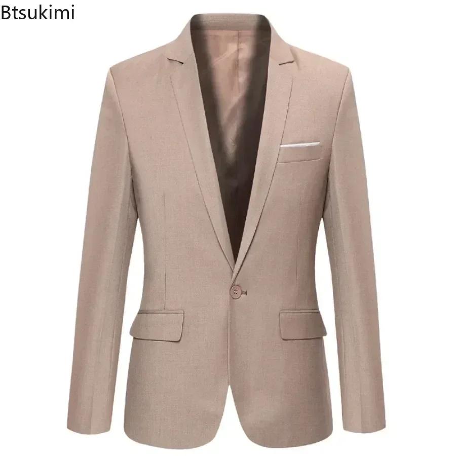 Nouveaux hommes mince élégant Blazer costume vestes bureau d'affaires formel