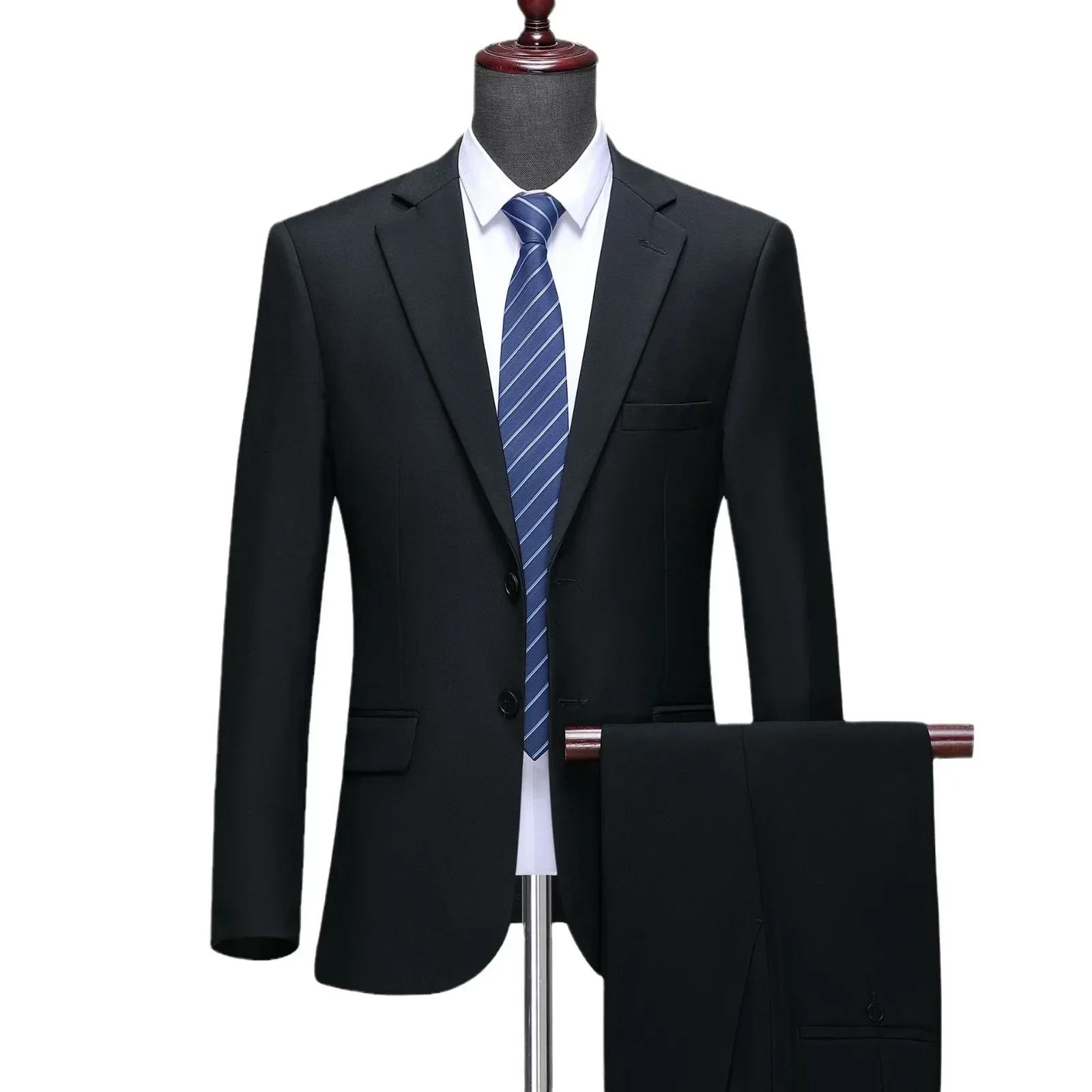 S-8XL trempée (Blazer + fj) Chemise décontractée de gentleman pour le travail