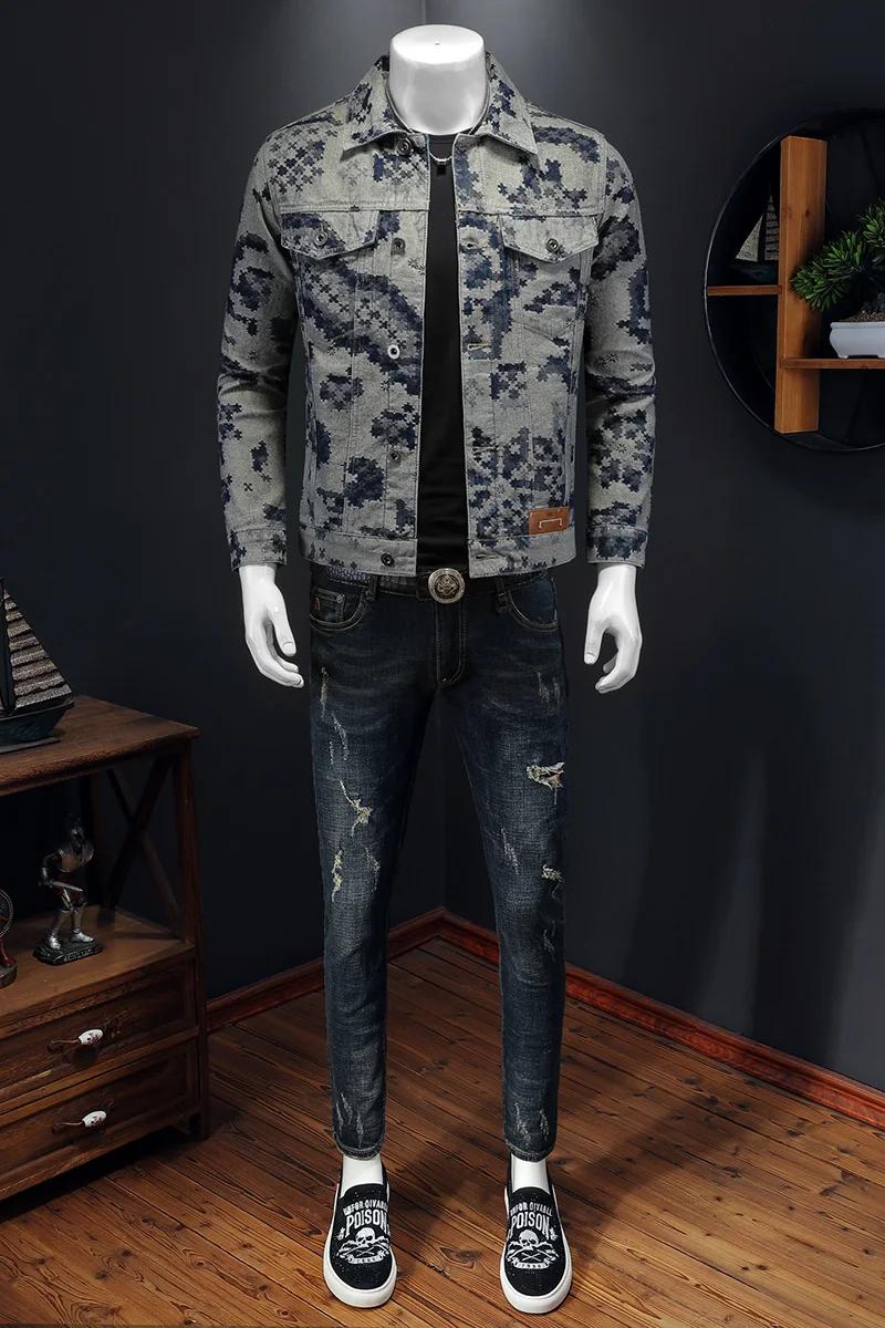 Veste en jean rétro pour hommes