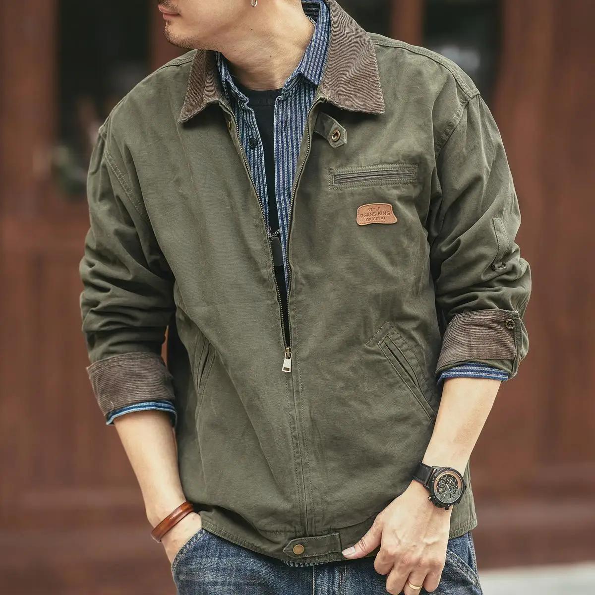 American RapRetro-Veste d'outillage à manches longues pour hommes