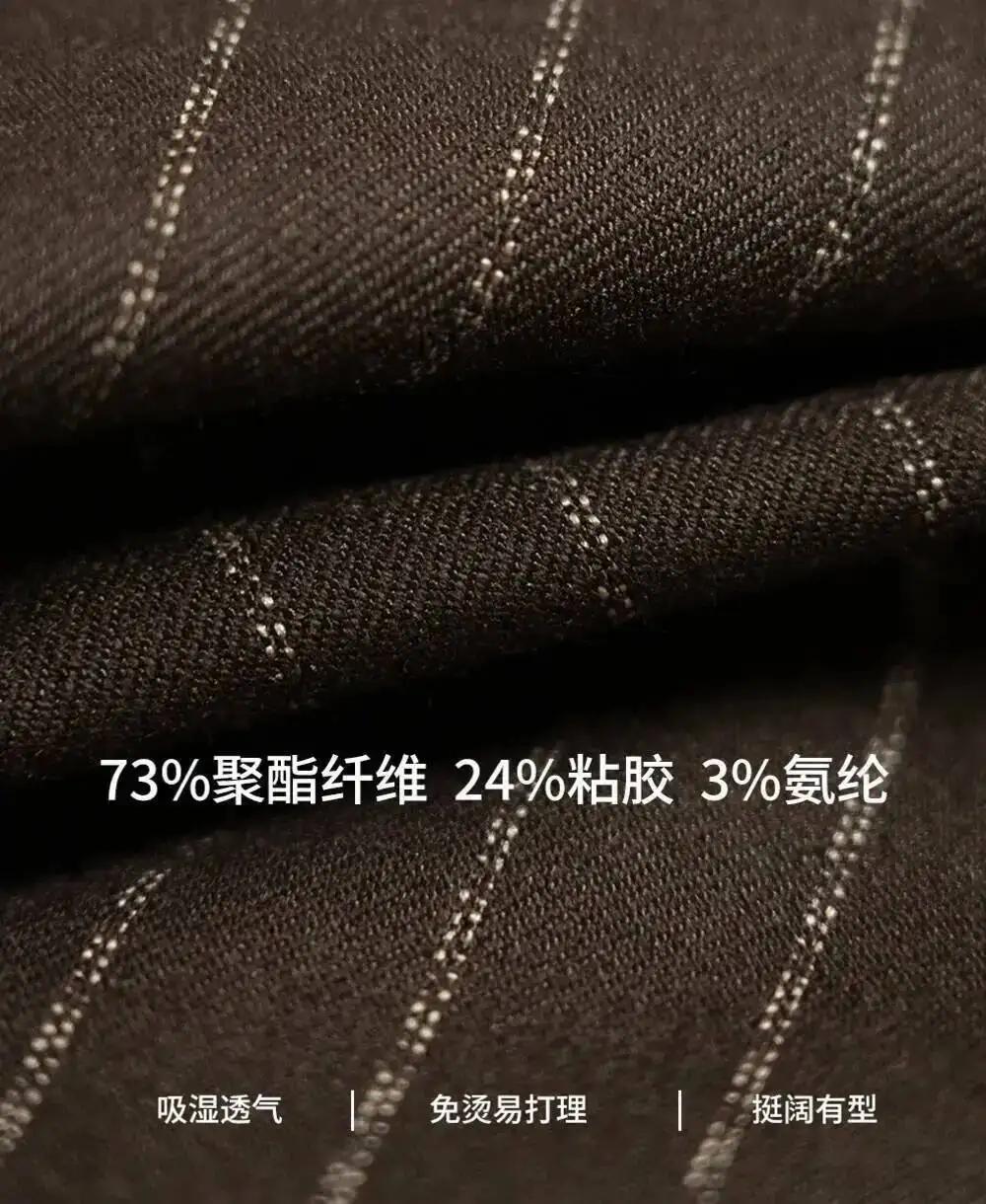 Costumes d'affaires à rayures formelles à Double boutonnage pour hommes
