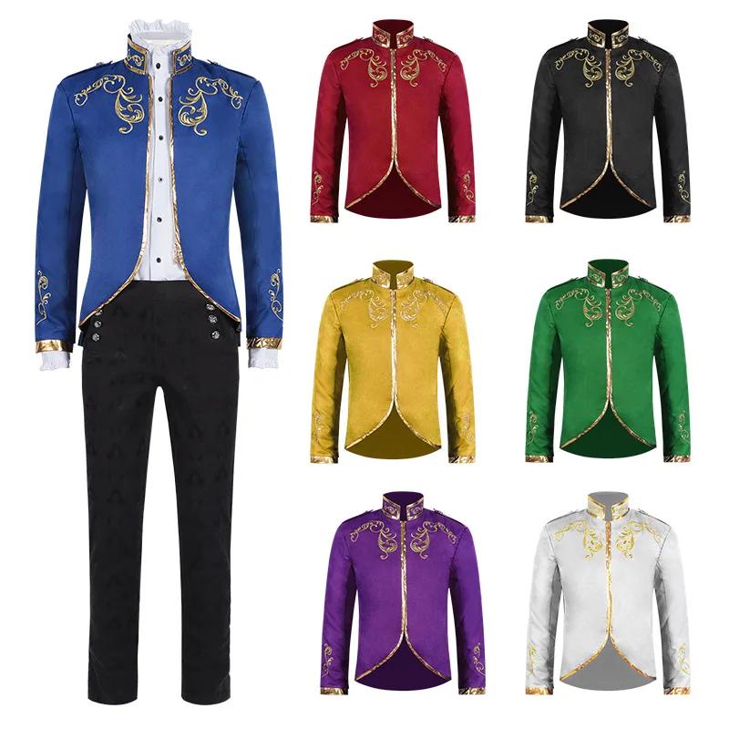 Veste blanche à col montant pour hommes