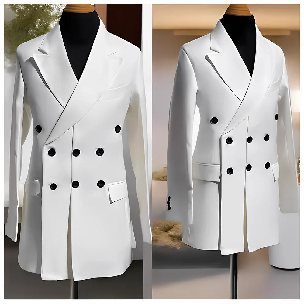 Blazer pour hommes, veste simple de smoking de mariage