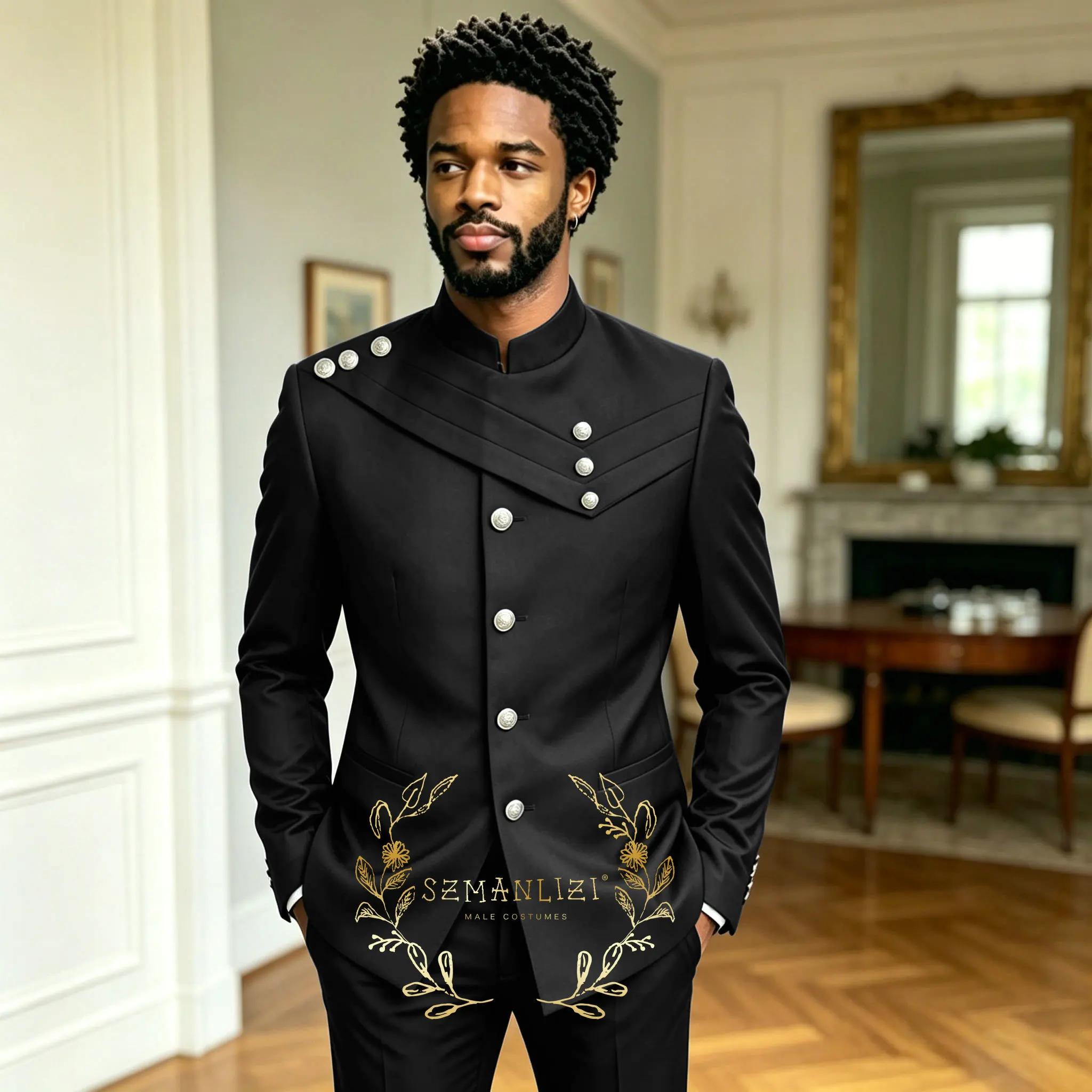 Costume vert foncé pour homme